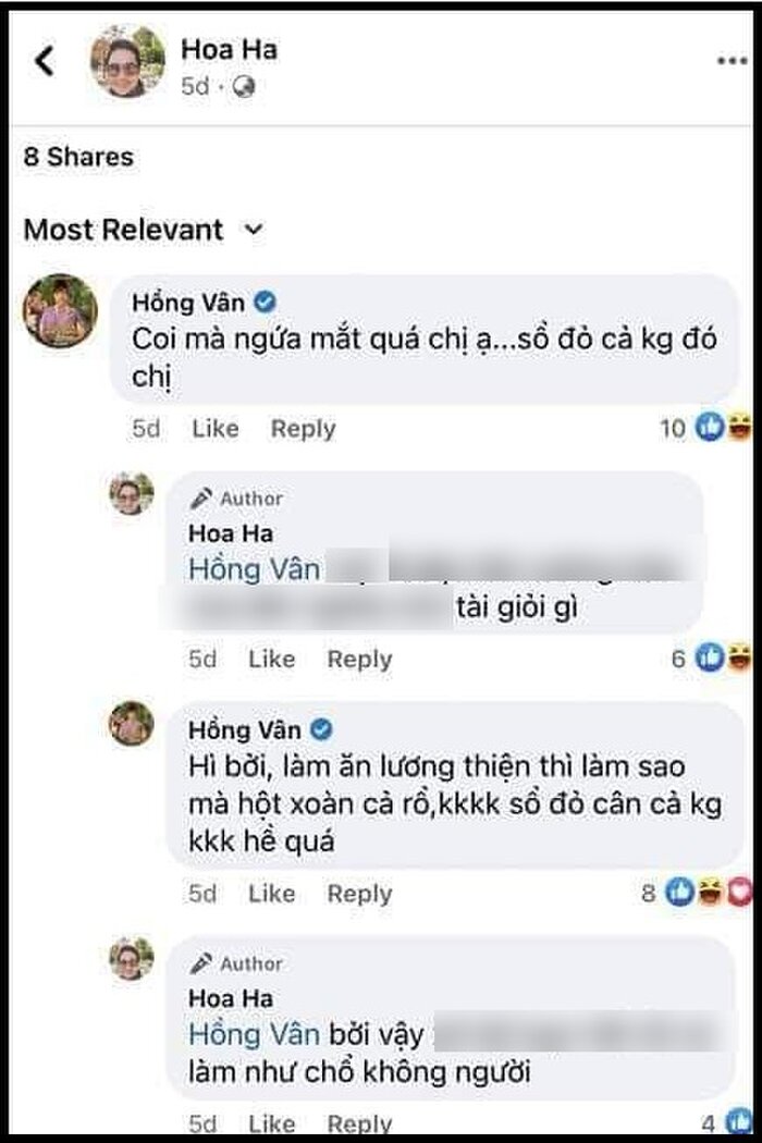 NS Hồng Vân bị công kích, đòi tẩy chay sau vụ mỉa mai bà Phương Hằng: 'Bỏ chữ NSND ra rồi nói chuyện' Ảnh 3