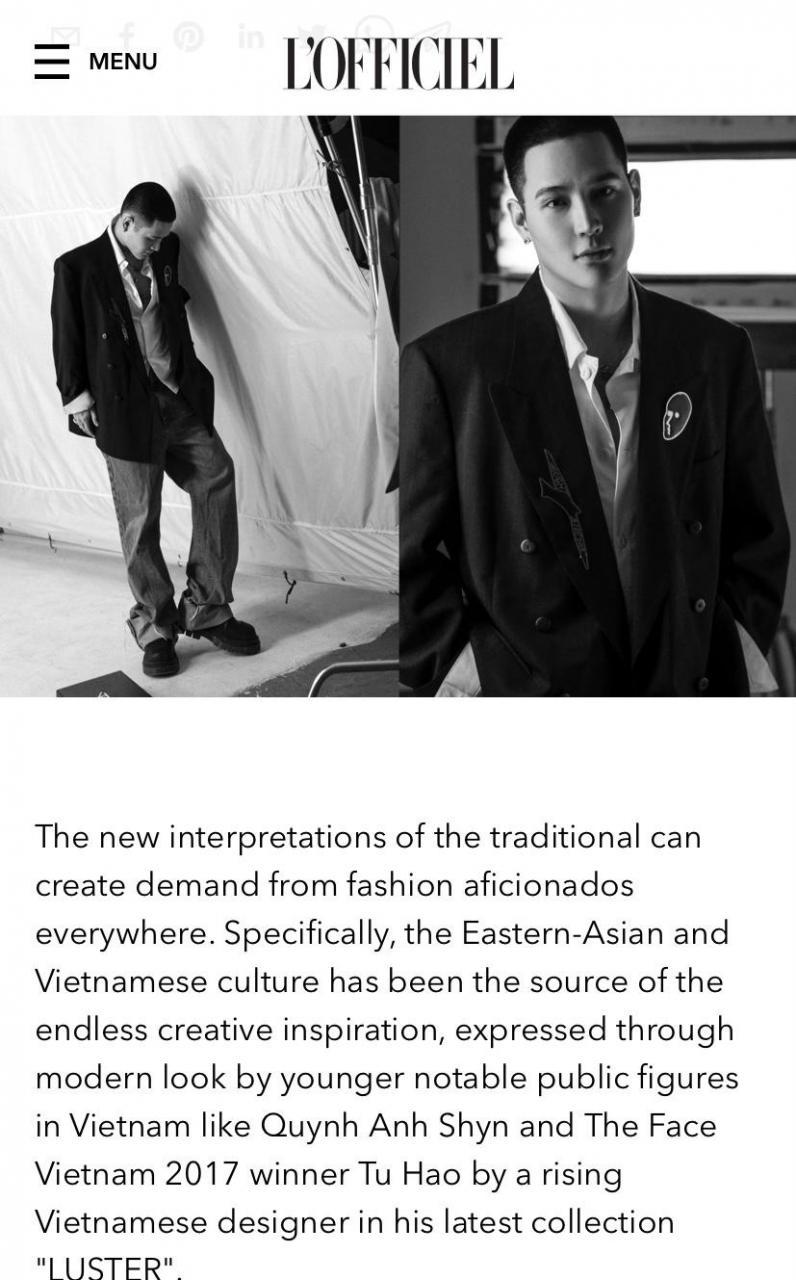 Nhà thiết kế Cường Đàm cùng Quỳnh Anh Shyn, Tú Hảo xuất hiện trên báo Singapore - ảnh 5