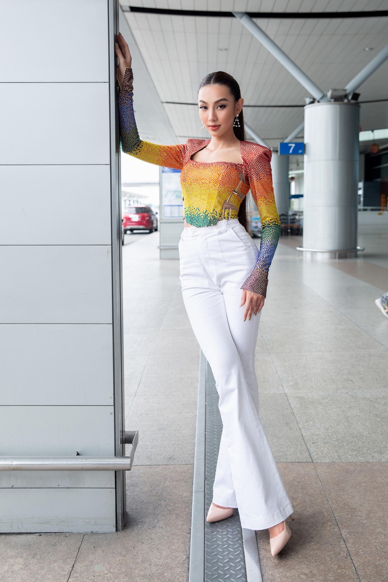 Thùy Tiên chính thức lên đường dự thi Miss Grand International 2021 ảnh 2