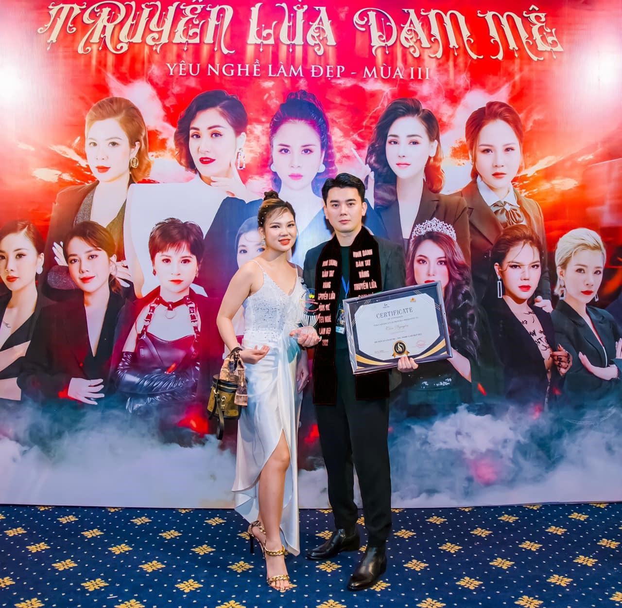 Trần Thị Liễu đoạt danh hiệu Bàn tay vàng phun xăm thẩm mỹ