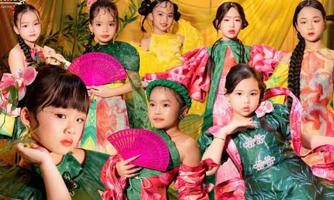 Loạt khoảnh khắc xuất thần của các mẫu nhí nhà Trinh Châu tại Lunar New Year Fashion Runway 2