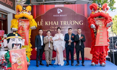 DOANH NHÂN LINDA TRƯƠNG KHAI LỄ KHAI TRƯƠNG CHI NHÁNH HAZAL BEAUTY TẠI NAM ĐỊNH