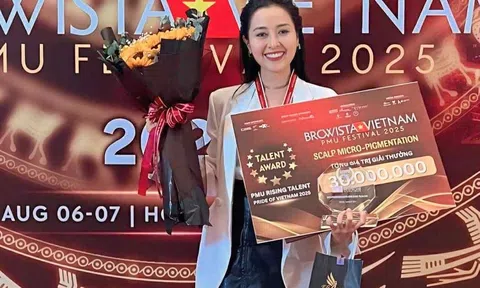 Nguyệt SMP & PMU Academy đạt Top 5 BROWISTA Vietnam 2025
