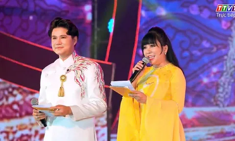 MC Ngọc Tiên cùng MC Vũ Mạnh Cường đồng hành đêm nghệ thuật Lễ khai hội Vía Bà Chúa Xứ Núi Sam 2026