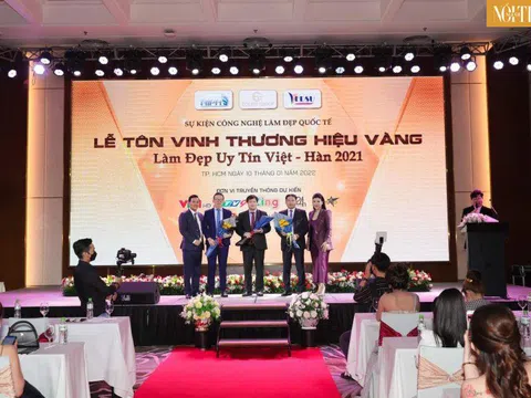 Công Nghệ Làm Đẹp Quốc Tế – Lễ Tôn Vinh Thương Hiệu Vàng Làm Đẹp Uy Tín Việt Hàn 2021