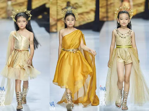 Những "chiến binh nhí" nhà đạo diễn catwalk Kelbin Phạm đổ bộ tuần lễ thời trang Vietnam International Fashion Week 2022