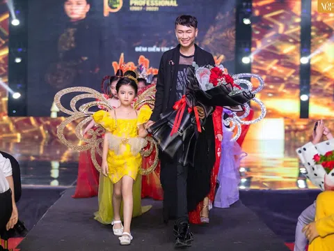 Mẫu Nhí Phương Anh toả sáng với thần thái chuẩn vedette trong Fashion Show Việt Nam Gấm Hoa