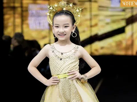 Model Kids Vy Oanh lộng lẫy, “oanh tạc” trên sàn runway với BTS “Children of the Sun” đến từ NTK Thảo Nguyễn