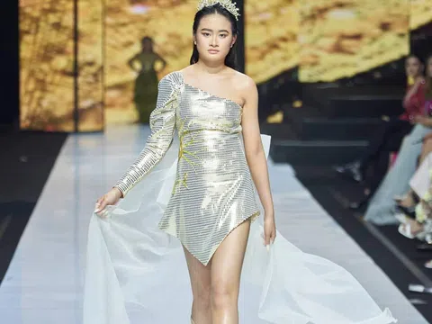 Model Gia Linh (Linh Ellie) hóa nữ thần, catwalk chuyên nghiệp tại Vietnam International Fashion Week SS 2022