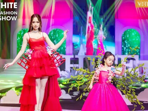 Thần thái trình diễn nổi bật của mẫu nhí Đào Diễm Châu tại White Fashion Show 2023