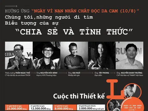 Thi thiết kế Logo “Ngày vì nạn nhân chất độc da cam (10/8)”: đi tìm biểu tượng của sự sẻ chia và tỉnh thức