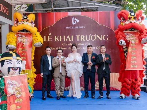 DOANH NHÂN LINDA TRƯƠNG KHAI LỄ KHAI TRƯƠNG CHI NHÁNH HAZAL BEAUTY TẠI NAM ĐỊNH