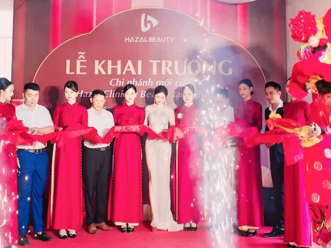 DOANH NHÂN LINDA TRƯƠNG TIẾP TỤC KHAI TRƯƠNG VĂN PHÒNG CHI NHÁNH HAZAL BEAUTY NGHỆ AN