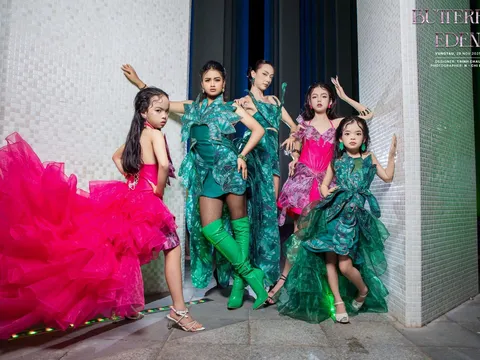 “Nàng bướm hồng” Đào Diễm Châu tỏa sáng trong khu vườn Butterfly Eden