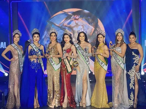 Vũ Thị Hoa đăng quang Mrs Earth International 2024