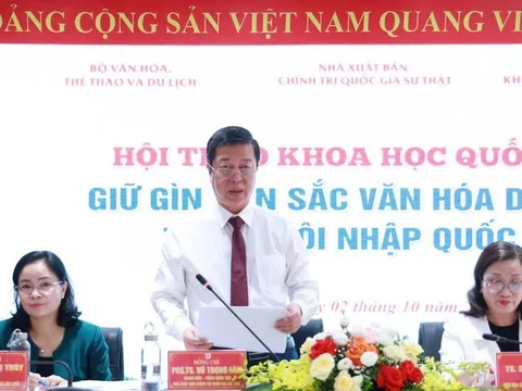 Hội thảo khoa học quốc gia về phát huy giá trị văn hóa Việt Nam trong kỷ nguyên mới sẽ diễn ra vào ngày 10/10