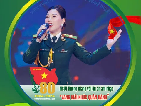 "Vang mãi khúc quân hành" – Dự án âm nhạc của NSƯT Hương Giang tri ân người lính nhân dịp kỷ niệm 80 năm Quân đội Nhân dân Việt Nam